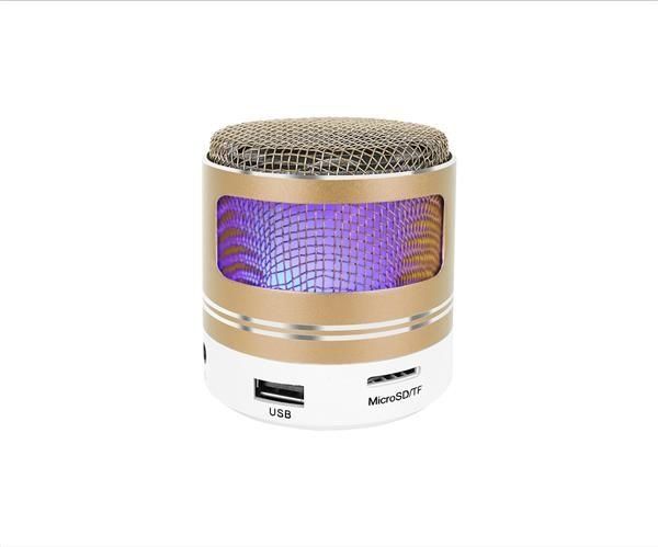 Coluna bluetooth com microfone e luz MP3 FM Novas em caixa