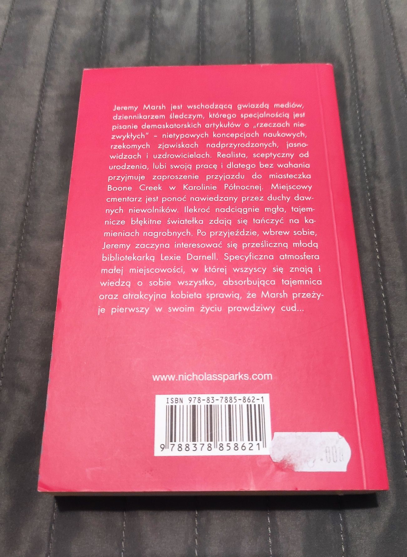 Książka Nicholas Sparks "Prawdziwy Cud"