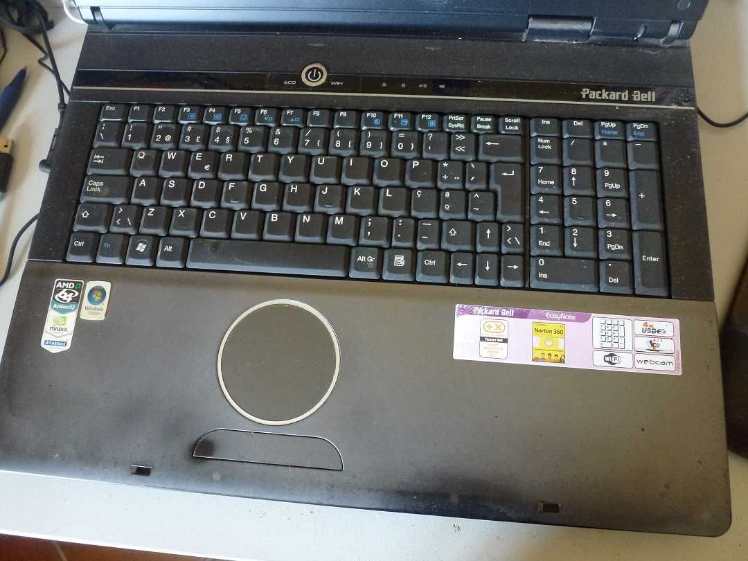 Portátel Packard Bell 17" para renovar