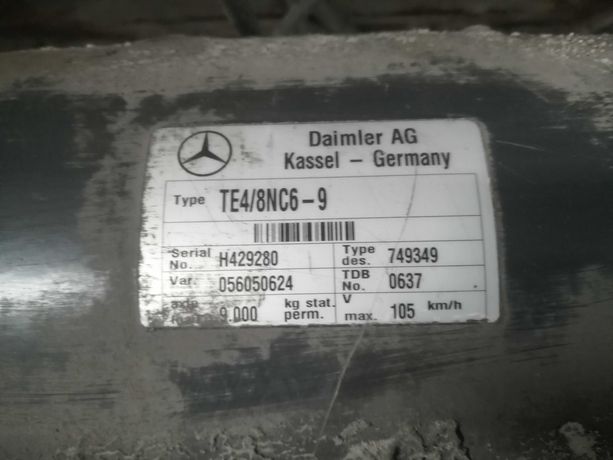 Osie Mercedes TE4/8NC5-9 do naczepy Mega