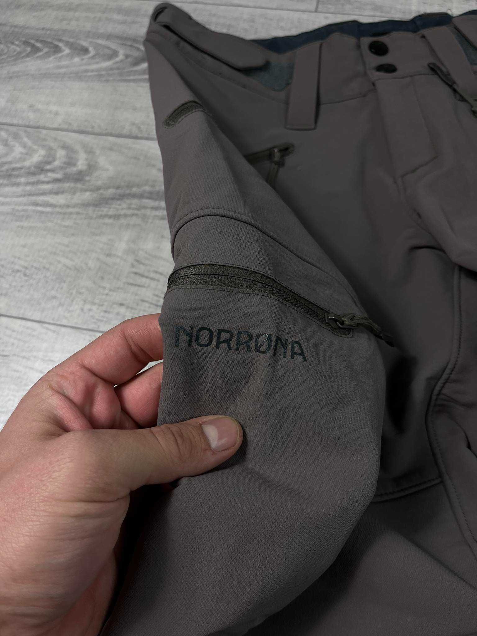 Spodnie Trekkingowe Norrona damskie outdoor beżowe softshell