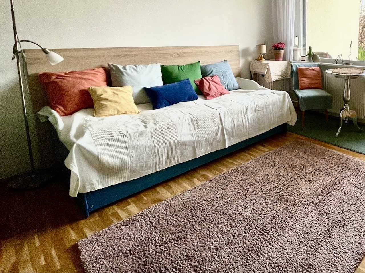 Łóżko 200x90 cm szuflada na posciel wytrzymale plus opcja materac IKEA