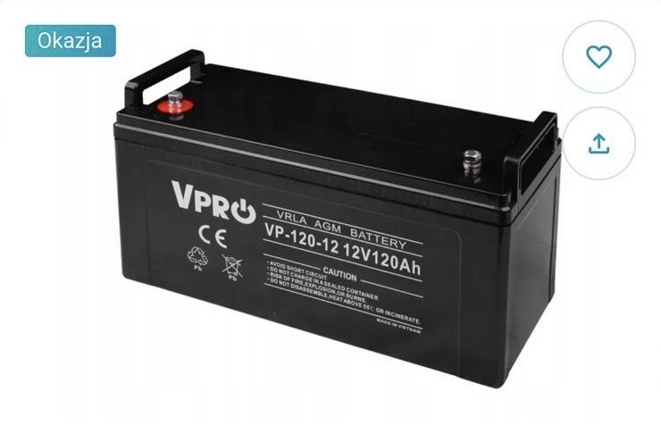 Акумулятор AGM  VOLT Polska 12 V 100 Ah В НАЯВНОСТІ!