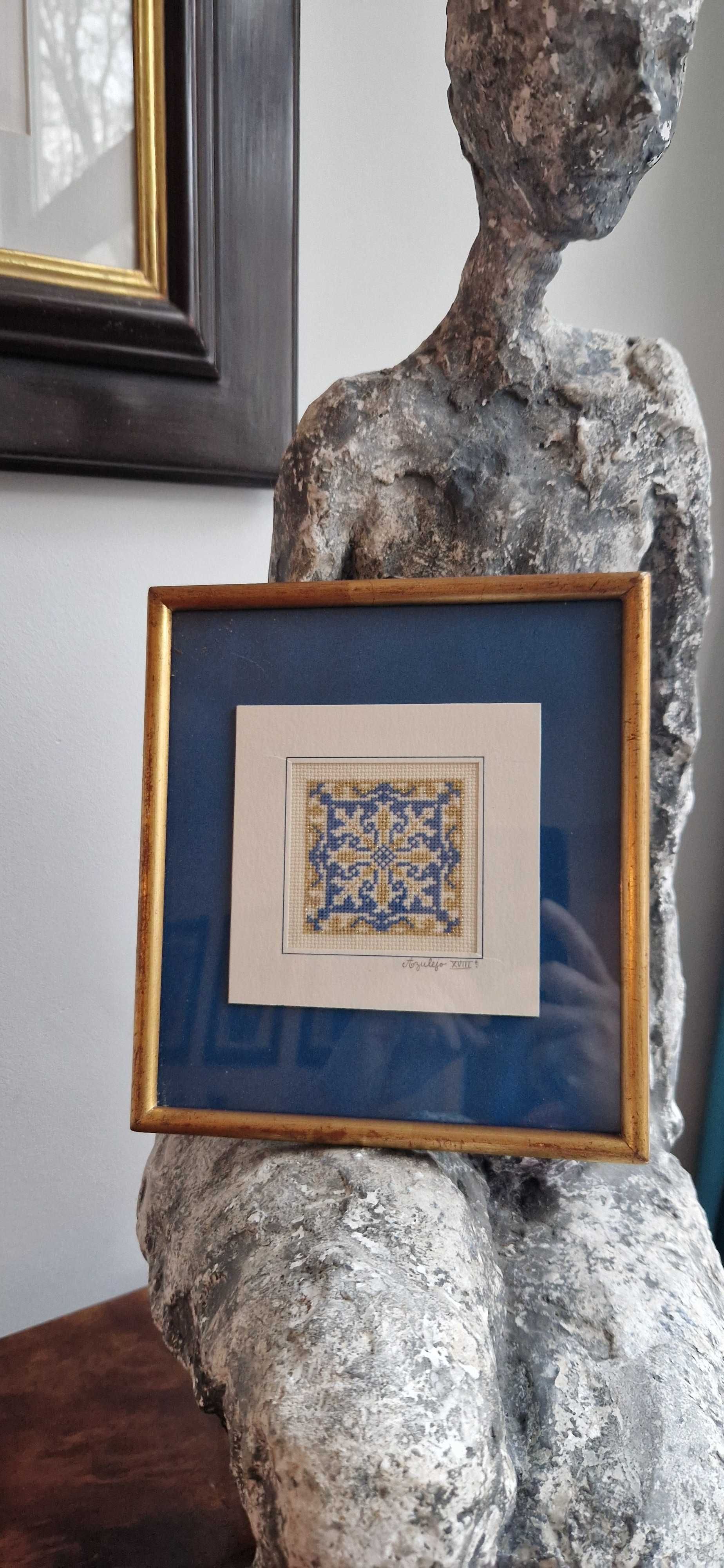 Haft mandala antyk dekor Azulejo XVIII PORTUGALIA