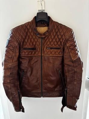 Casaco de cabedal 4SR para moto – Estilo racing