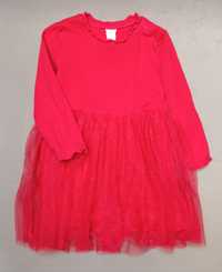H&M Sukienka Czerwona Tiul 80 cm