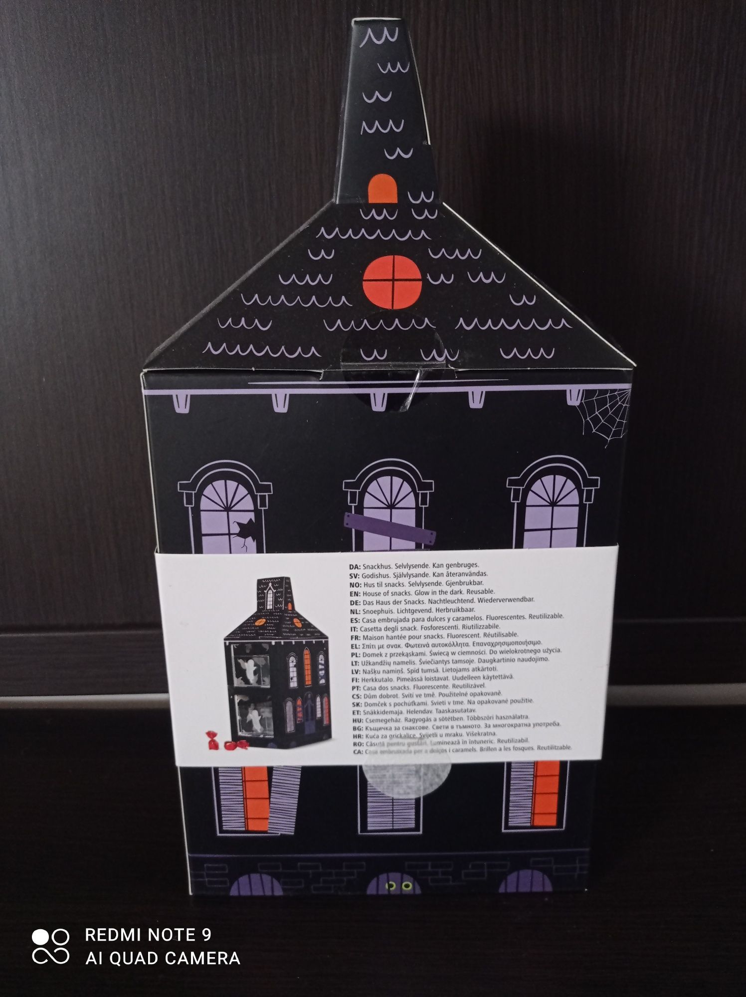 Halloween pojemnik na słodycze świecący w ciemności NOWY