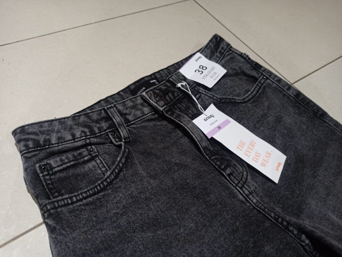 Spodnie jeans dżins Sinsay 38