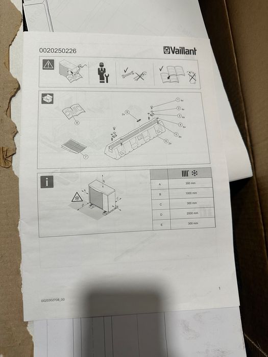 Vaillant Stopy amortyzujące do pomp ciepła split lub monoblok.