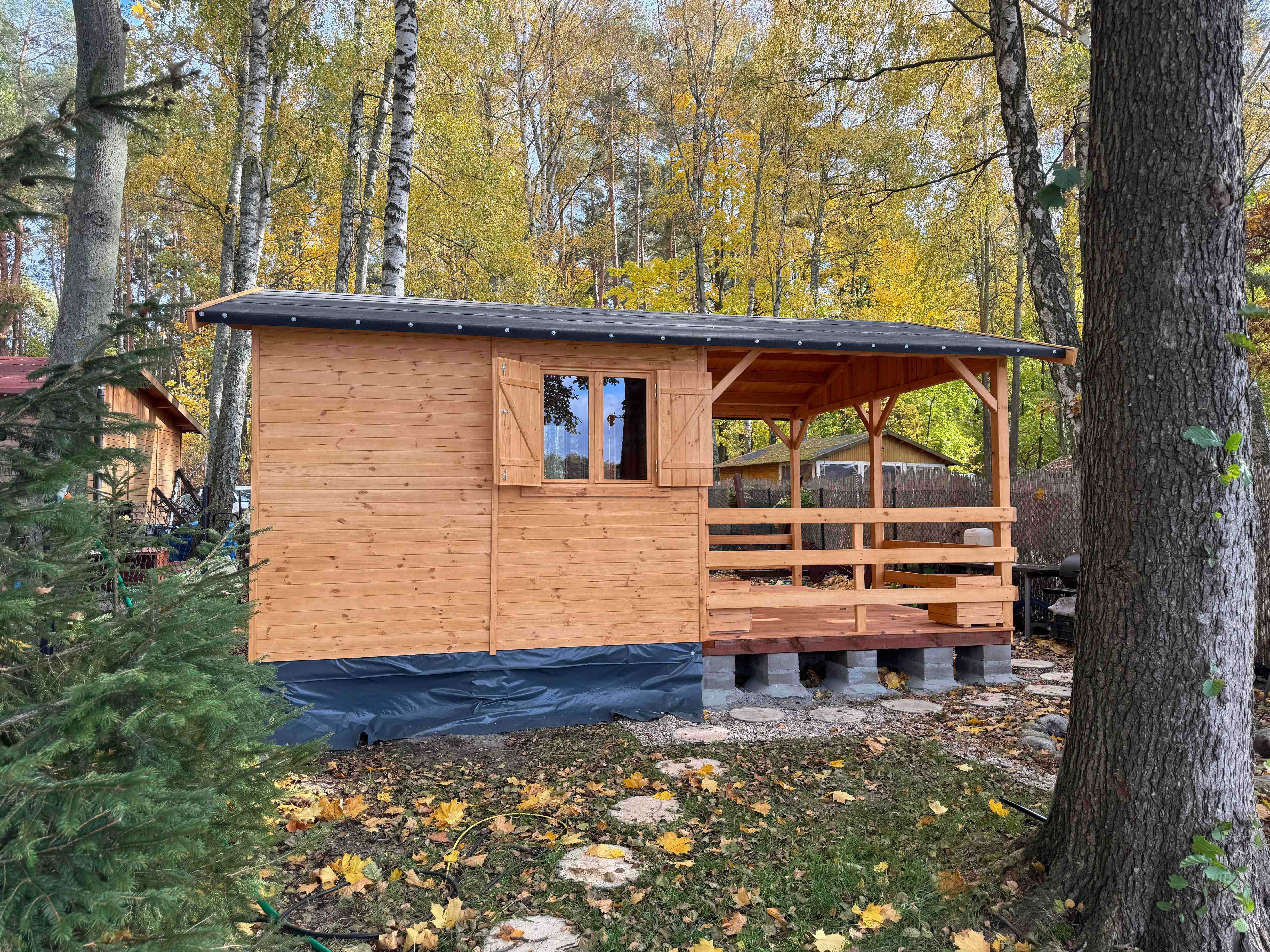 domek drewniany domki drewniane dom domy z drewna działkowy 12m2WARBIT