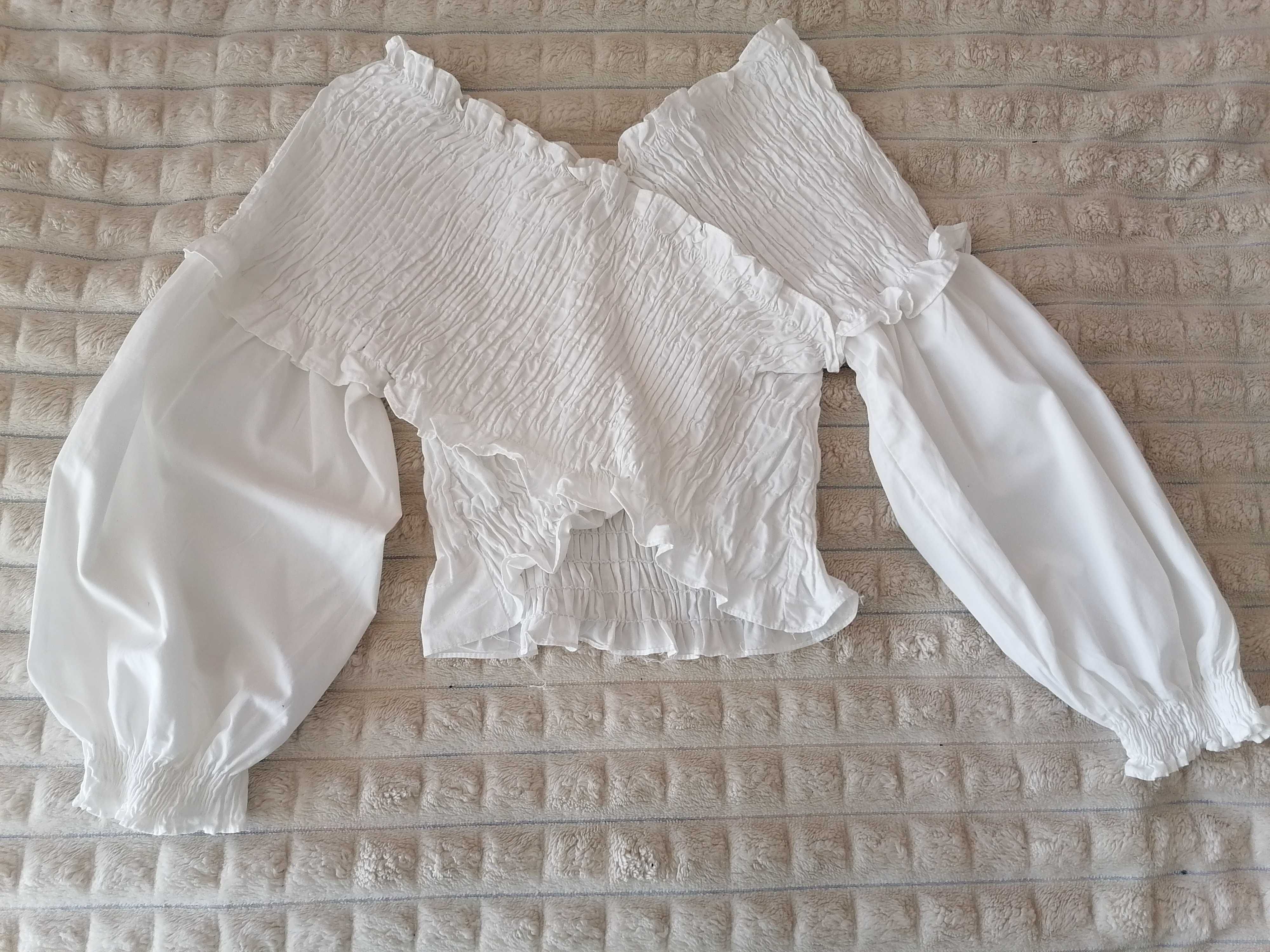Bluzka zara 38 biała
