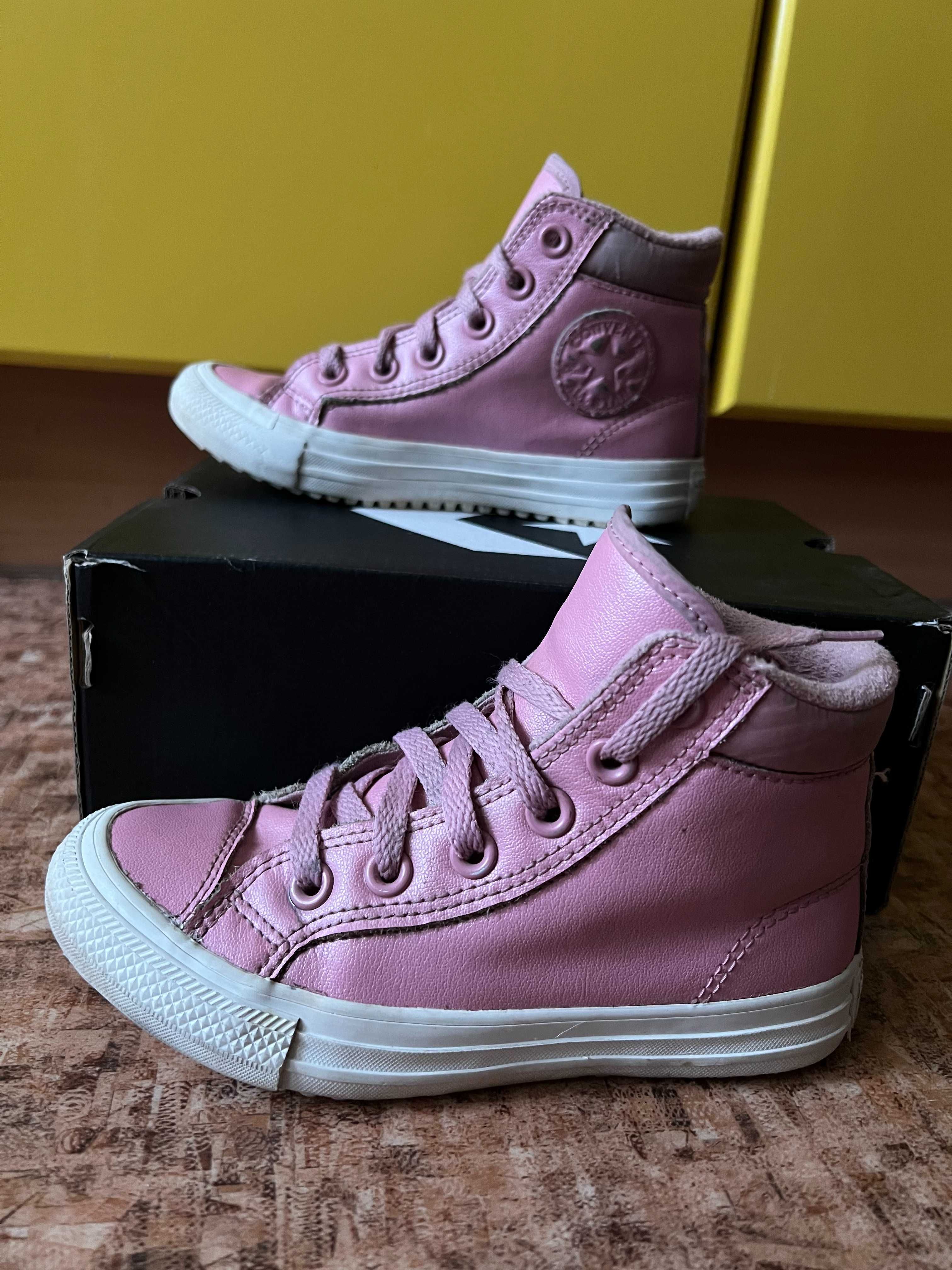 Шкіряні ботинки кеди дівочі Converse Розмір 31