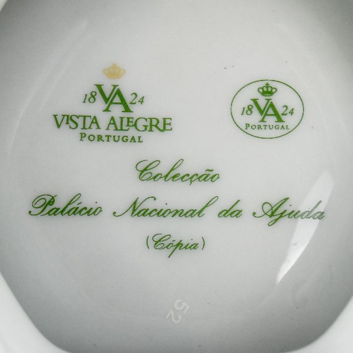 Saleiro porcelana Vista Alegre, decoração Palácio Nacional da Ajuda