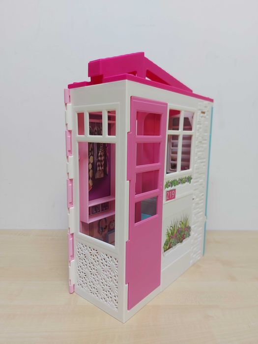 BARBIE przytulny domek dla lalek + akcesoria FXG54  F