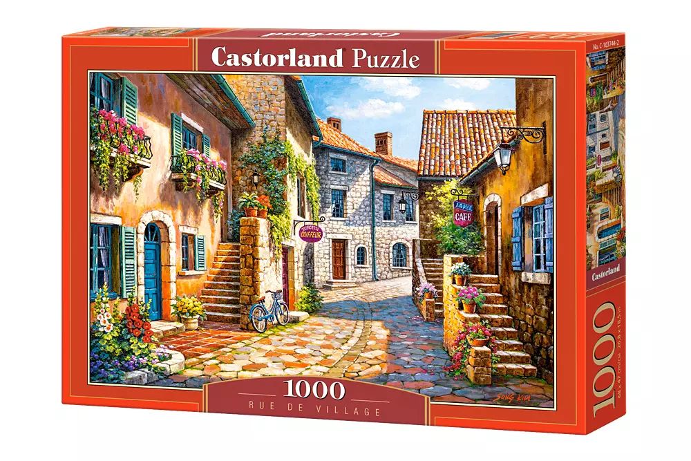 Puzzle 1000 elementów. Rue De Village. Castorland