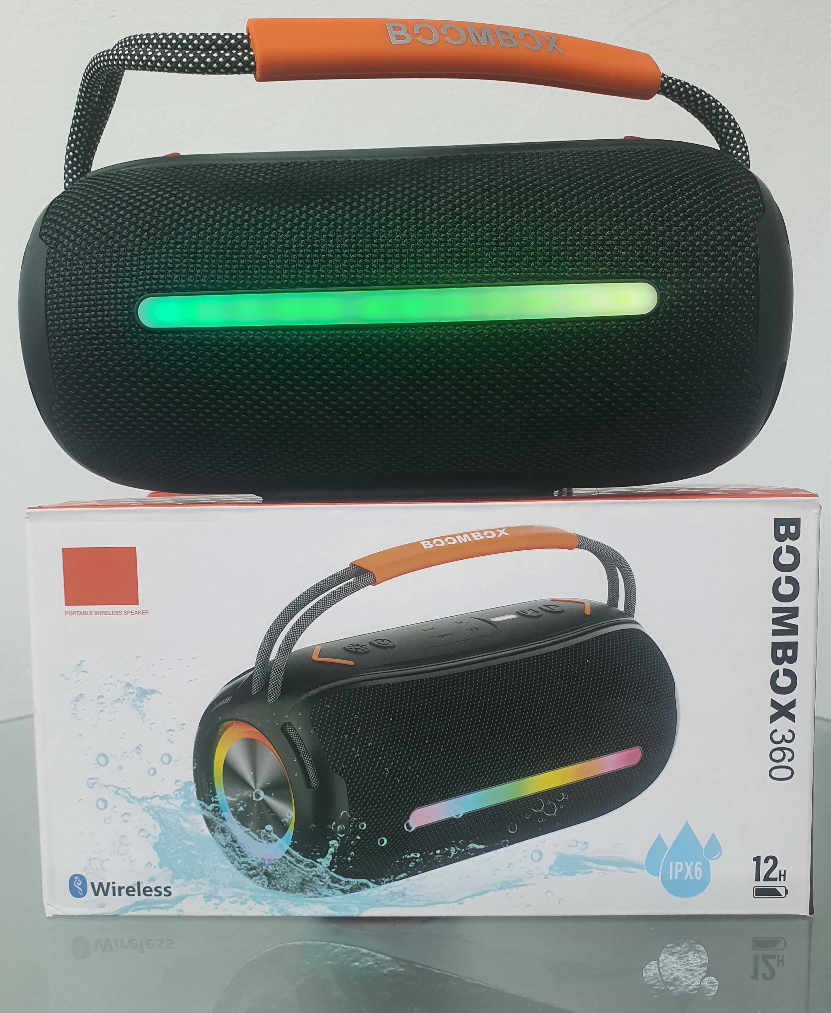 Bezprzewodowy głośnik RGB Boombox360 Bluetooth 5.1 mocny