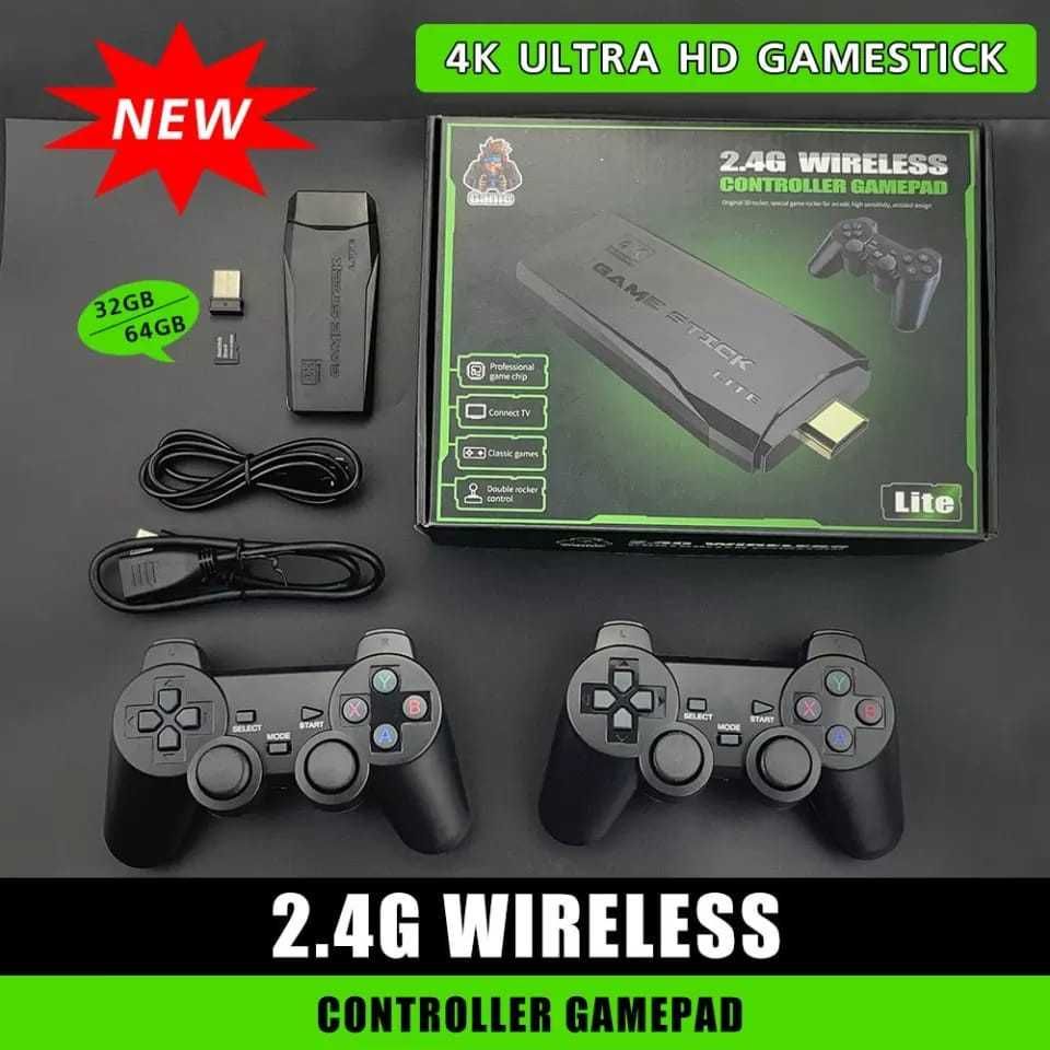 Consola Retro 4k Ultra HD M8 Game Stick 64gb - NOVO