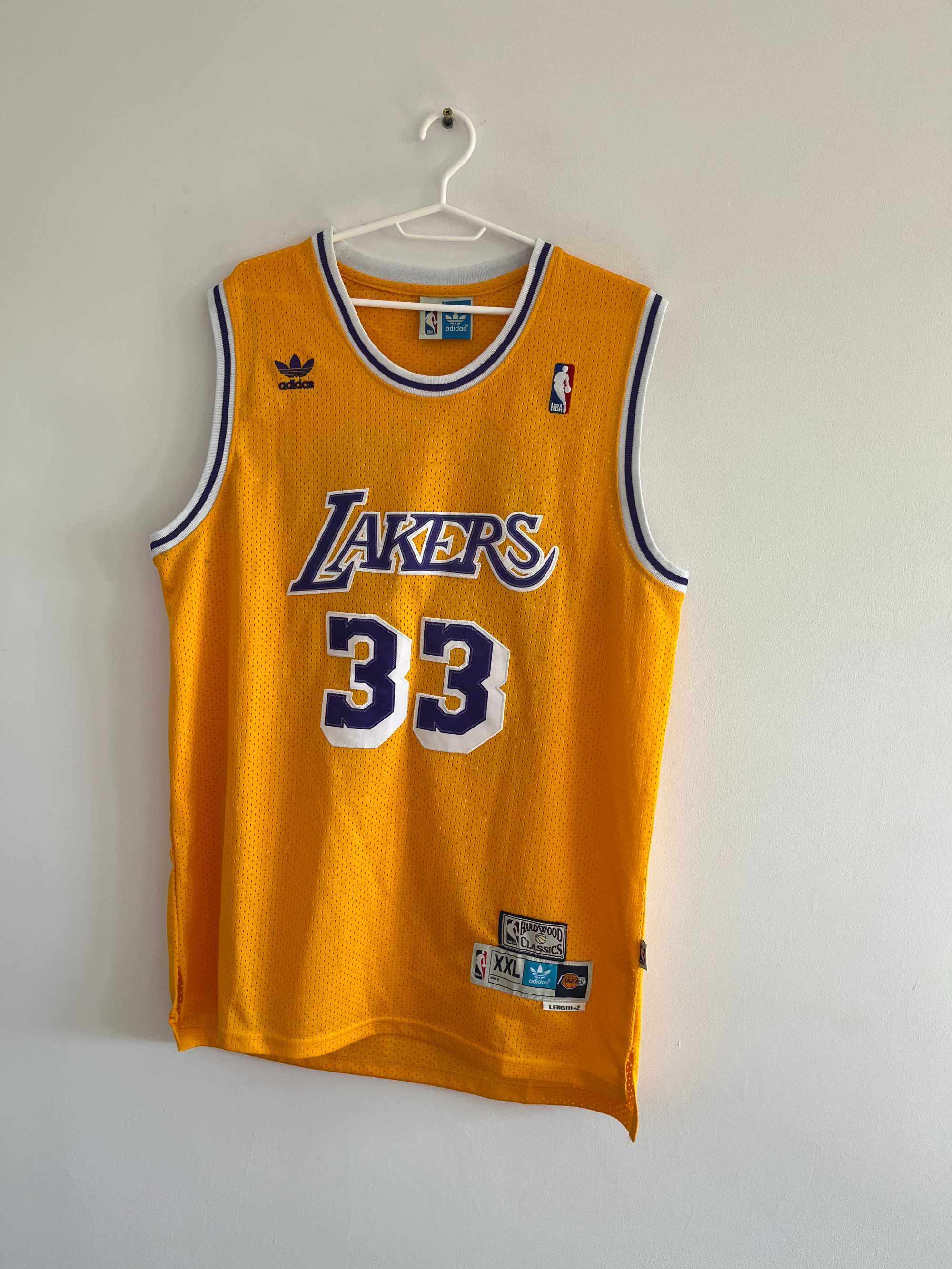 Koszulka do koszykówki Podkoszulek Adidas NBA Lakers Abdul-Jabbar XXL