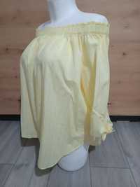 Bluzka damska hiszpanka oversize XL cytrynowy