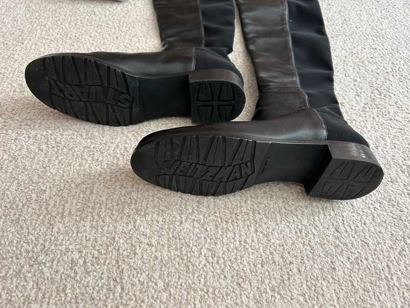 Stuart Weitzman wysokie kozaki czarne