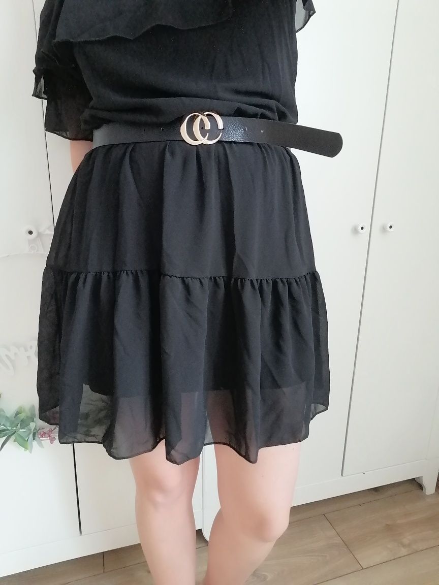 Czarna sukienka hiszpanka uni s m l