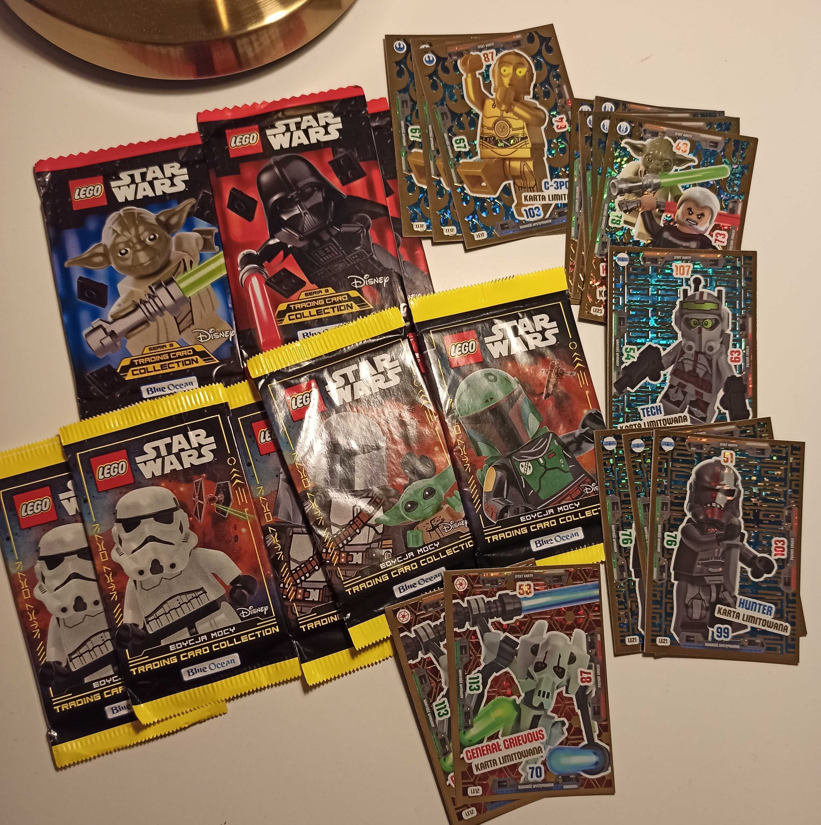 LEGO Star Wars Edycja Mocy karty z saszetkami.