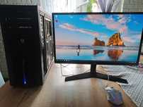 Komputer Ryzen 5 / GTX 1050 Ti / 16 GB RAM / 2 TB HDD + Monitor LG 24”