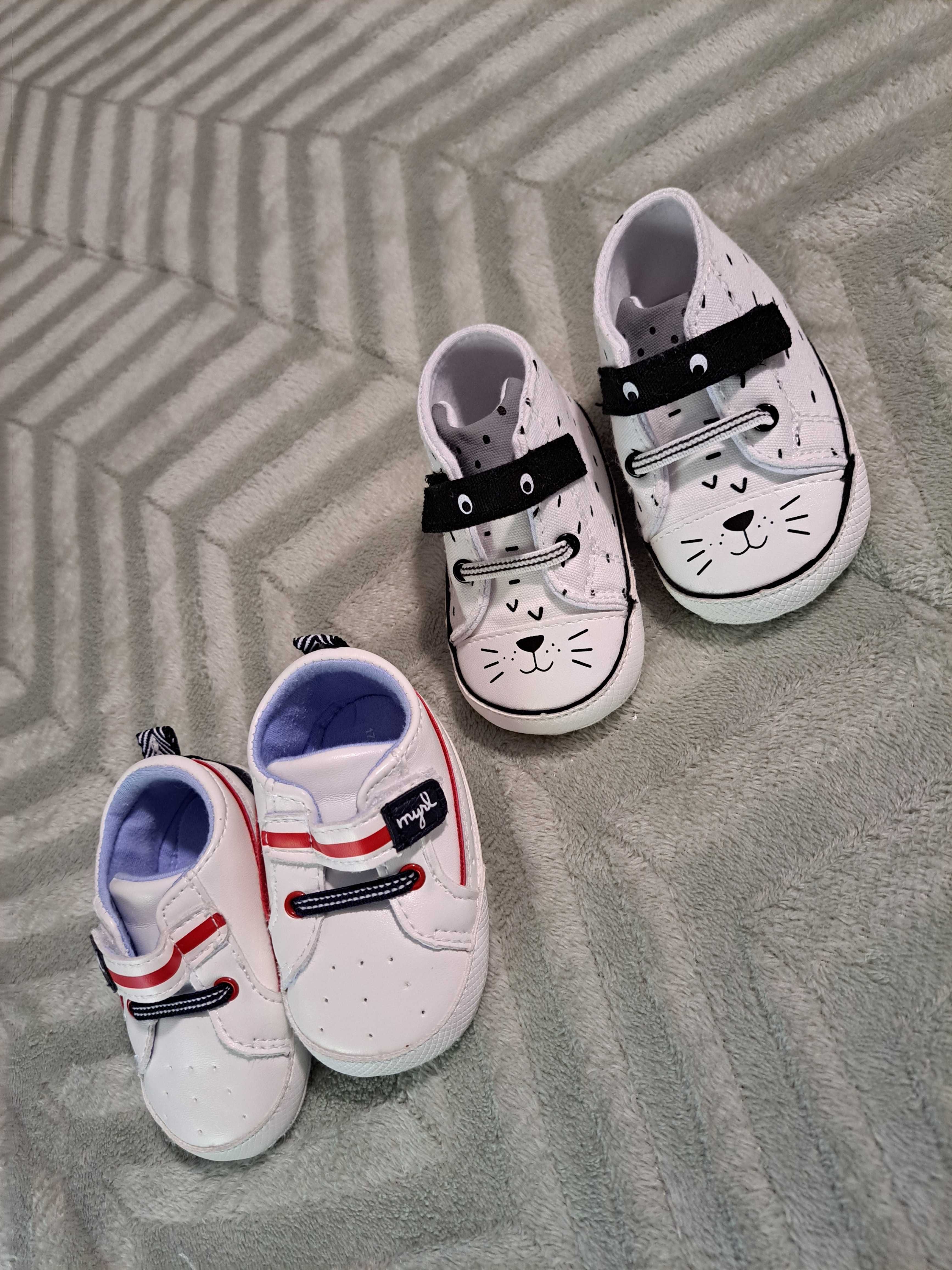 Lote Sapatos de bebé tamanhos 15 e 16 e 17