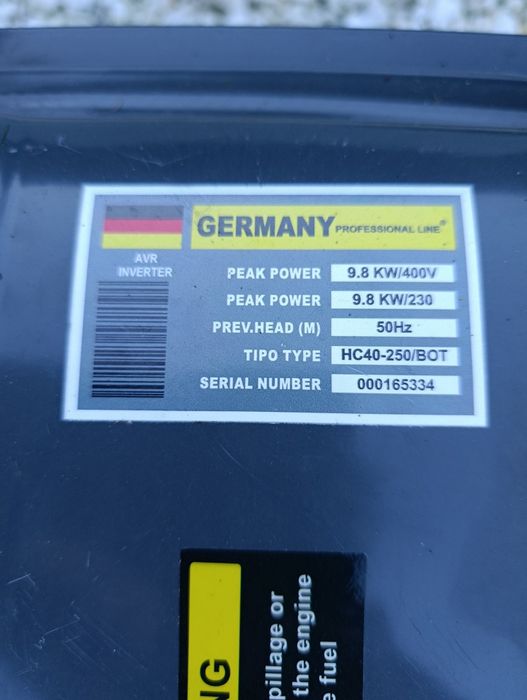 Agregat prądotwórczy 9,9 kw - sprzedam