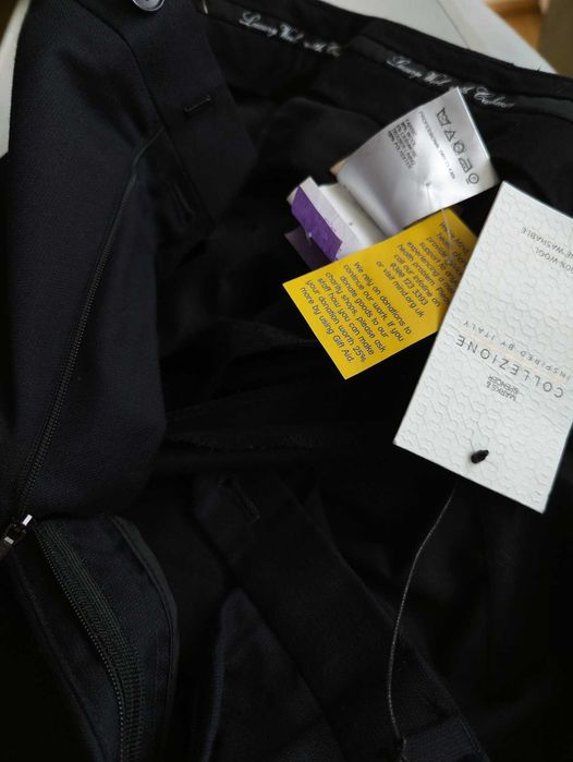 Джинсы брюки Marks&Spencer wool cashmere trousers Англия w36 navy.