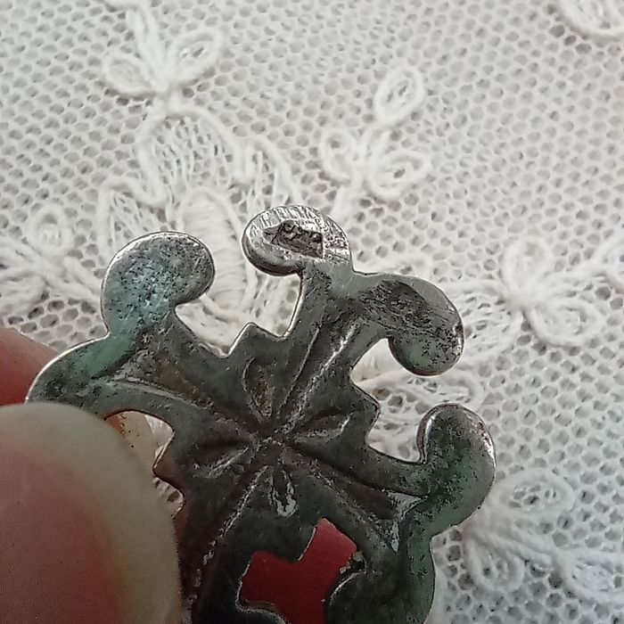 Серебряный византийский крест