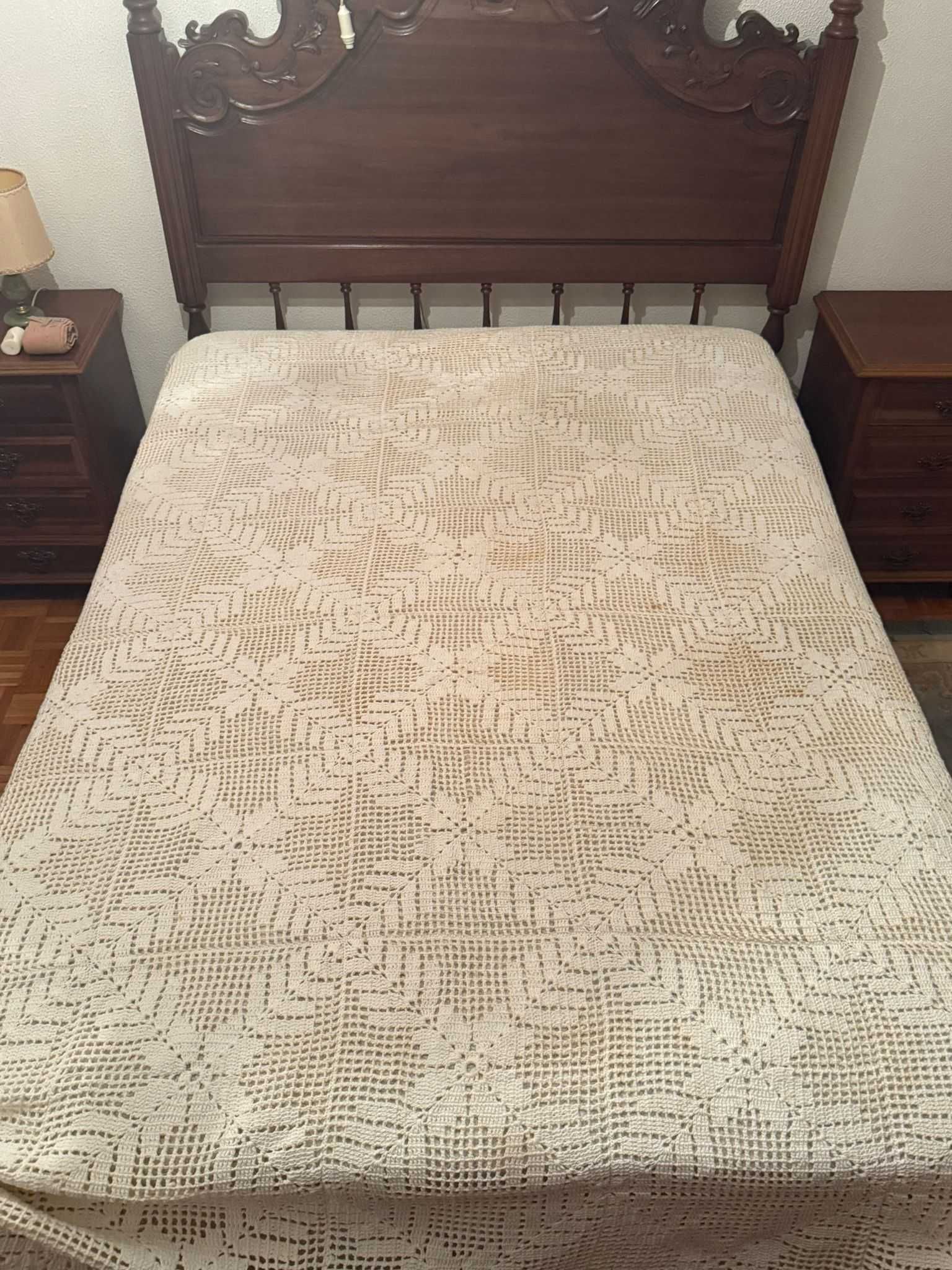 Colcha de Crochet Cama Casal | Handmade Crochet Bedspread Double Size