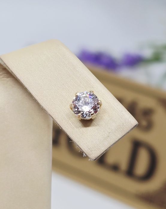 Złoty kolczyk piercing próba 585 14k