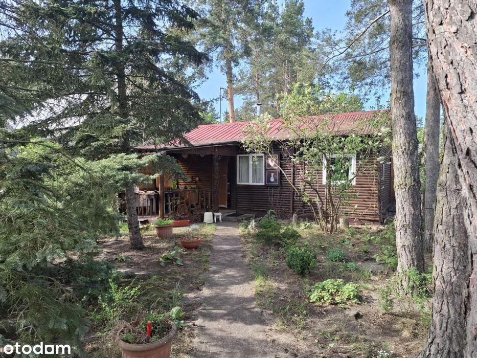 Działka budowlana z domkiem rekreacyjnym