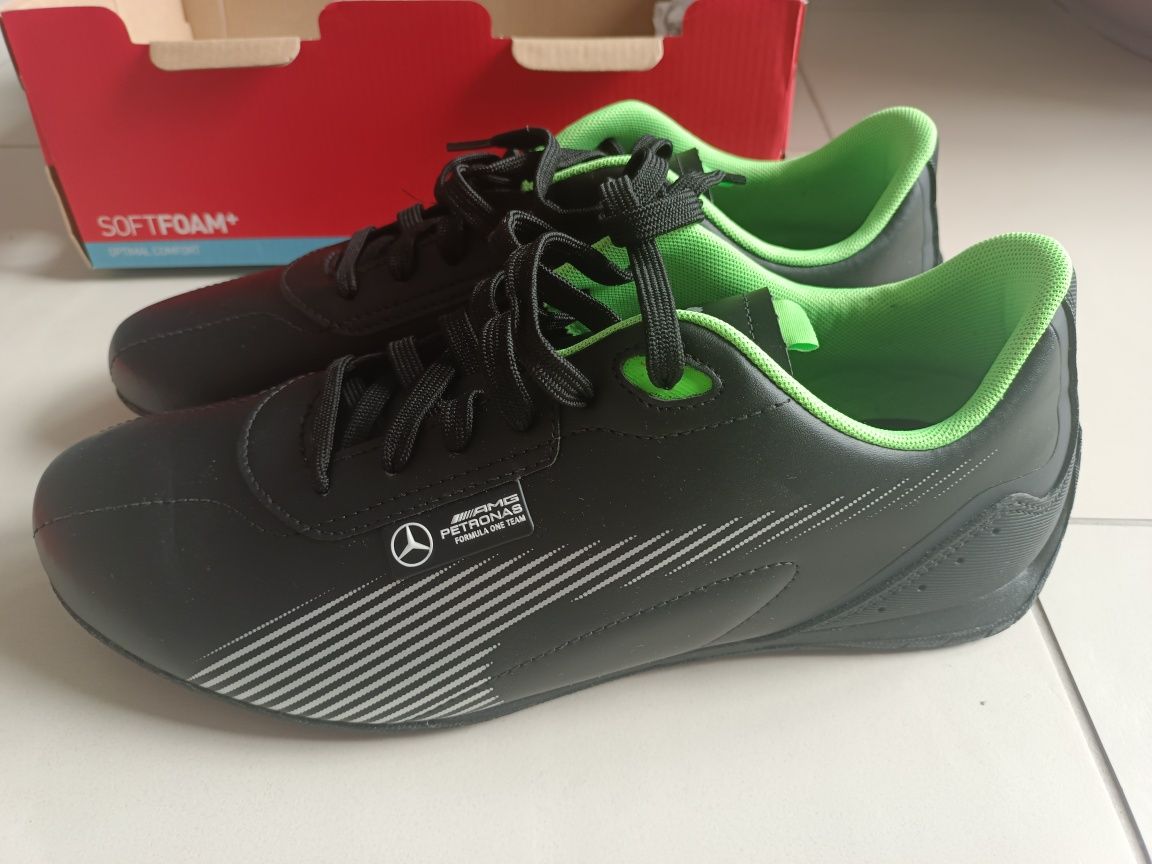 Buty sportowe Puma Neo Cat 2.0 black-fizzy green 46 Mercedes AMG