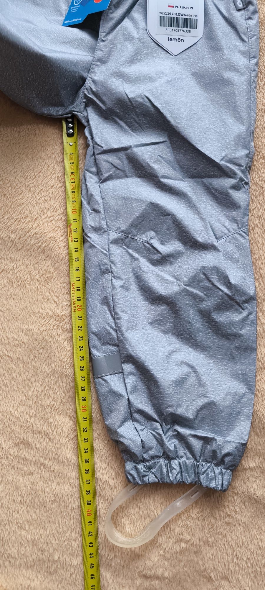 Nowe spodnie przeciwdeszczowe coccodrillo r. 98 thermotex