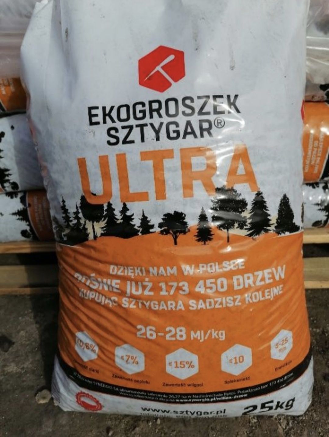 Węgiel groszek Sztygar Ultra 28-26 MJ  ( poprzednia nazwa ekogroszek )