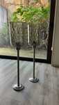 Candelabros em prata