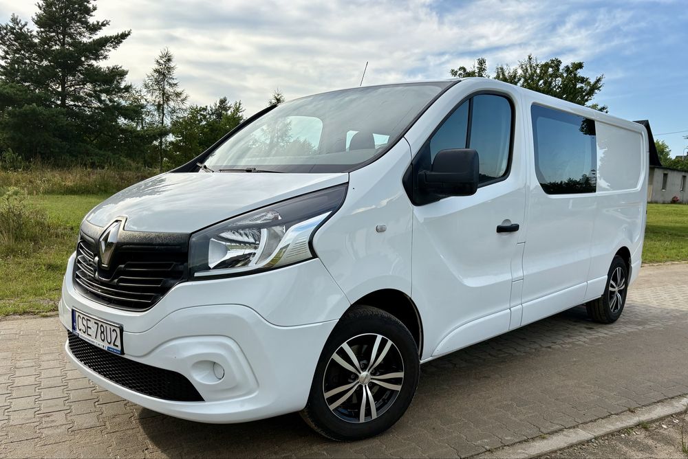 Renault Trafic 1.6 dci 120 km LONG 6 osob brygadówka doka (jak vivaro)