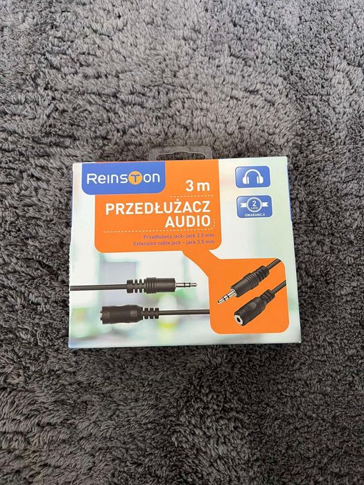 Przedłużacz Jack  - kabel analogowy - Reinston - Jack 3,5mm - 2 sztuki