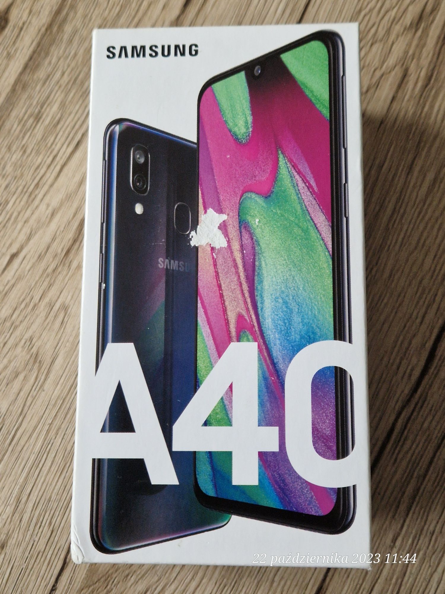 Samsung A40 pudełko + etui