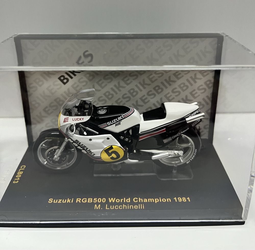 Conjunto de 3 Miniaturas Ixo 1/24 Motos Campeãs do Mubndo