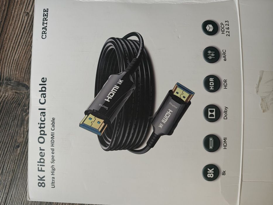Cratree 8K HDMI kabel światłowodowy 45m