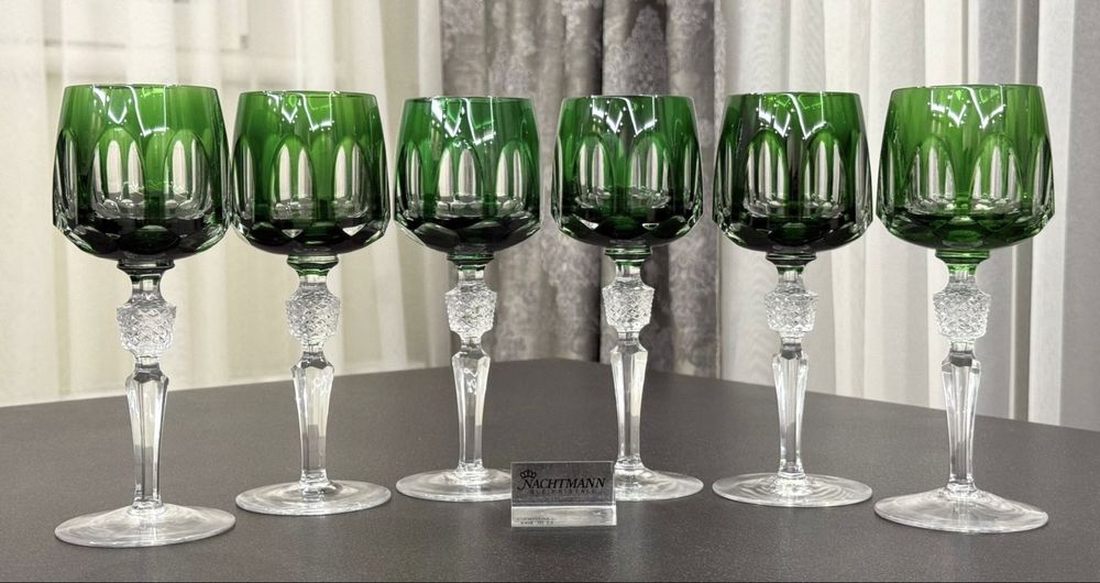 Хрустальные фужеры для вина Nachtmann серия Antika GDR Германия