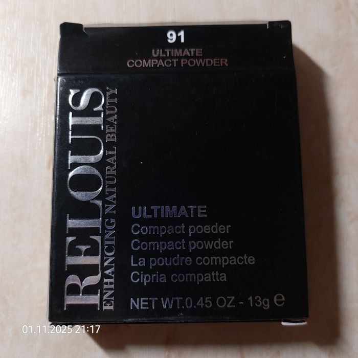 Пудра компактная Relouis ultimate 91