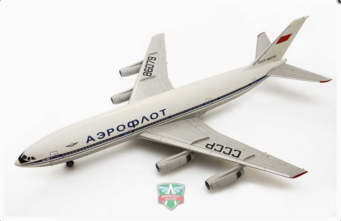 Model do sklejania kolekcjonerski Ilyushin IŁ-86 1/72 MODELSVIT 7205