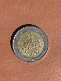 Moeda de 2 Euros Grécia - ano 2002