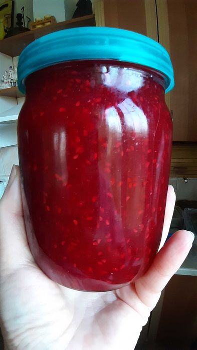 малина перетерта з цукром