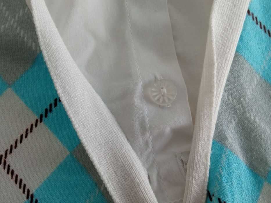 2 em 1 - Camiseiro e casaquinho de malha traçado M/L