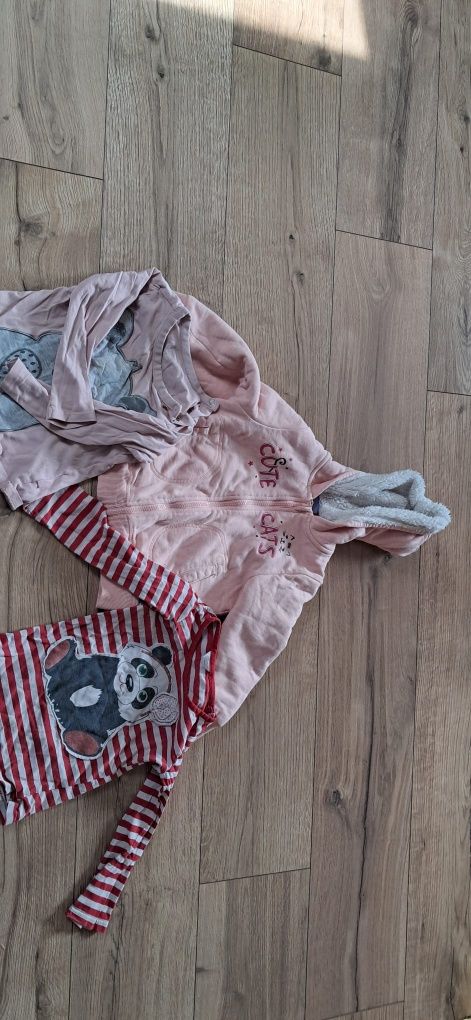 Sprzedam pakę ubrań spod ir, koszulki,rozmiar 98 dla dziewczynki + gra